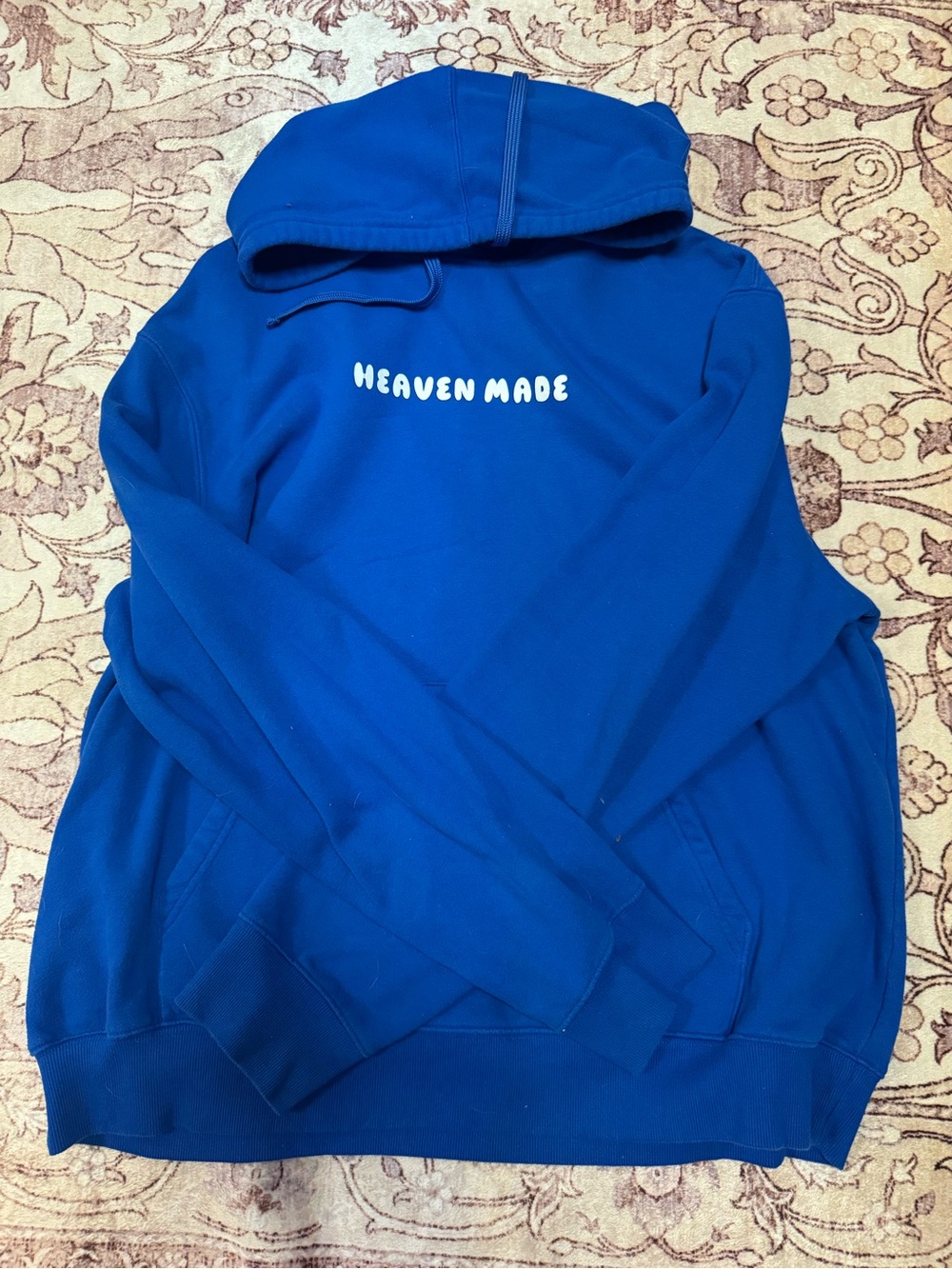 tek gear Blue Pullover Hoodie with White 'Heaven Made' Script